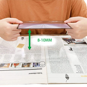 A5 Business Card Magnifier 180X120MM Plastic Sheet Magnifier For Reading Books And Newspapers - Product Image 1
