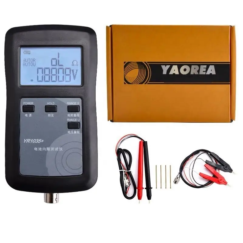 Probador de resistencia interna de batería YR1035 para medición de batería única y medición de batería de grupo