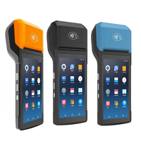 Terminal portable Android 11 de système de point de vente intelligent de 5.5 pouces avec imprimante de reçus thermique de 58mm Machine de point de vente mobile