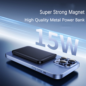 Custom Logo 15W Wireless Magnetic 10000mAh Power Bank with Type-C Input 3-in-1 Quick Charger for Phone - Product Image 4