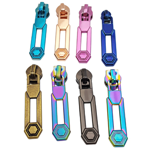 New Product Free Sample Embossed Pattern Metal <strong>Zipper</strong> Sliders for Clothing <strong>Custom</strong> <strong>Zipper</strong> <strong>Pulls</strong> - Product Image 3