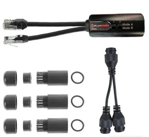 Adaptador divisor combinador POE para 2 cámaras IP Grabadora de video en red Power Run on 1 Cable - Product Image 2