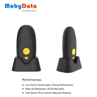 Lector de Códigos de Barras Inalámbrico Mobydata KS600BT, Lector de Códigos QR BT Portátil, Escáner de Códigos de Barras Inalámbrico 2D