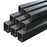 Tube carré en acier laminé à chaud GB/T 1591 Q390B Q420B 50x50-200x200mm, paroi 6-20mm pour cadre de support de conduite de génération hydroélectrique