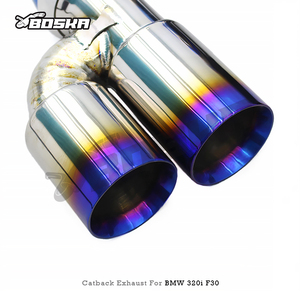 Sistema de Escape Catback Valvetronic de Titanio Personalizado para BMW Serie 3 F30 320i 328i 330i N20 B48 2012-2020 con Puntas Cuádruples - Product Image 5
