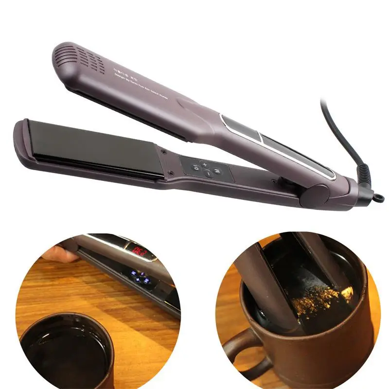 Nieuwe Keratine Behandelen Flat Iron Professionele Snelle Warmte Bescherming Nat En Droog Gebruik Hoge Temperatuur Stijltang