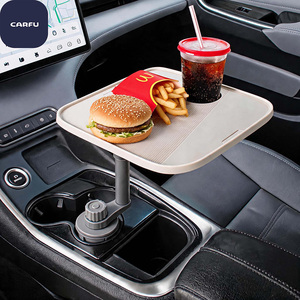 CARFU ABS <b>Car</b> Cup Holder Small Dining <b>Table</b> Armrest Box Rotatable Storage Tray for <b>Car</b> - Product Image 2