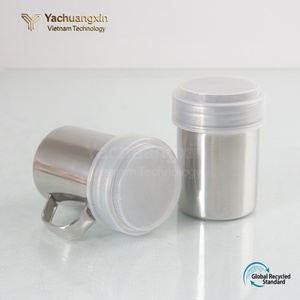 Stainless Steel Portable Foldable Powder Dispenser with Lid Leak Proof Dishwasher Safe Daily Use Seasoning <b>Container</b> - Product Image 4