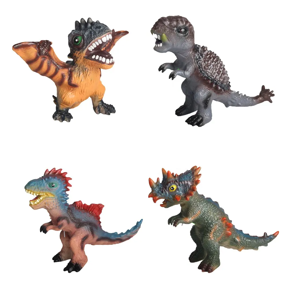 2023 New Arrival Dinosaur Doll Toy Cartoon Vinyl Dinosaur Doll Cute Simulation Dinosaur Toy For Kids With IC