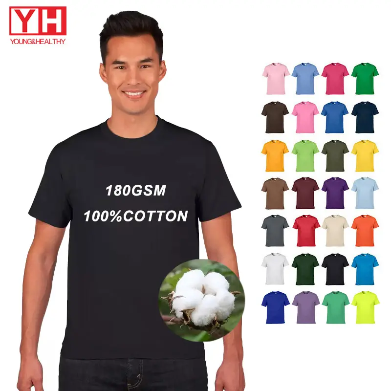 Camiseta 100% algodão unisex personalizada para homens, camiseta de alta qualidade para homens, em branco, de alta qualidade, 2024