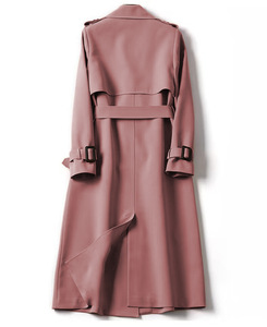 Coupe-Vent <span class=keywords><strong>Mi</strong></span>-<span class=keywords><strong>Long</strong></span> Ohsisa pour <span class=keywords><strong>Femme</strong></span>, Style Rétro Décontracté, Veste Imperméable Vintage Printemps-Automne - Product Image 3
