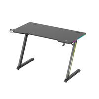 Bureau de jeu d'éclairage LED RVB élégant et économique GMD02E-2 pour ordinateur de jeu PC Table de jeu