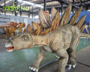 ขนาดสมจริงสมจริงสเตโกซอรัส-โครงเหล็กและฟองน้ำซิลิโคนปรับแต่งได้สำหรับสวนสนุกจูราสสิก - Product Image 3