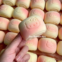 YIWUPOWER Jouet Squishy Super Adhésif en forme de Chignon de Chaton, à Remontée Lente, Haute Élasticité, Anti-Stress, Jouet à Presser, Jouet Promotionnel