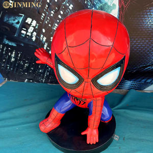 Estatua de Spider-Man, Los Vengadores de Marvel, figuras artesanales de resina, esculturas de héroes de dibujos animados para adornos de centros comerciales, escenas de animación - Product Image 4