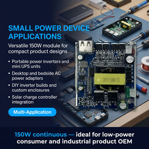 Inversor de Corriente para Auto de 300W Pico y 150W, Placa Convertidora PCBA, DC 12V a AC 110V 220V, Módulo Inversor de Onda Sinusoidal Modificada, OEM ODM CE RoHS - Product Image 3