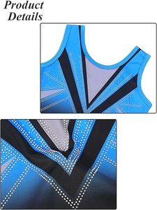 Wholesale Dance Kids Ballet Gymnastics <strong>Leotard</strong> <strong>Sparkly</strong> Dancewear Sleeveless Girls Performance Costume Gym <strong>Leotards</strong> - Product Image 3