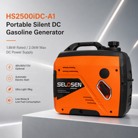 Générateur DC à essence 1,8 kW (également disponible en 1 kW, 2 kW) 48V 60V 72V, avec unité de charge pour petites batteries LiFePO4 48V, pour applications hors réseau