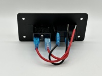 Panneau d'interrupteurs à bascule en aluminium 12-24V pour applications marines et industrielles