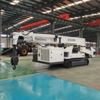 Grue araignée de 16 tonnes à flèche télescopique rotative à 360 degrés, double alimentation, pour levage en altitude, équipée d'une télécommande