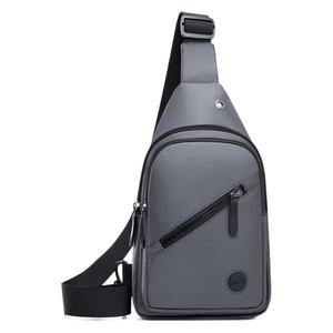 Men's Chest Bag Oxford Cloth Waterproof Large Capacity Outdoor Travel Sling Bag Black - Product Image 3