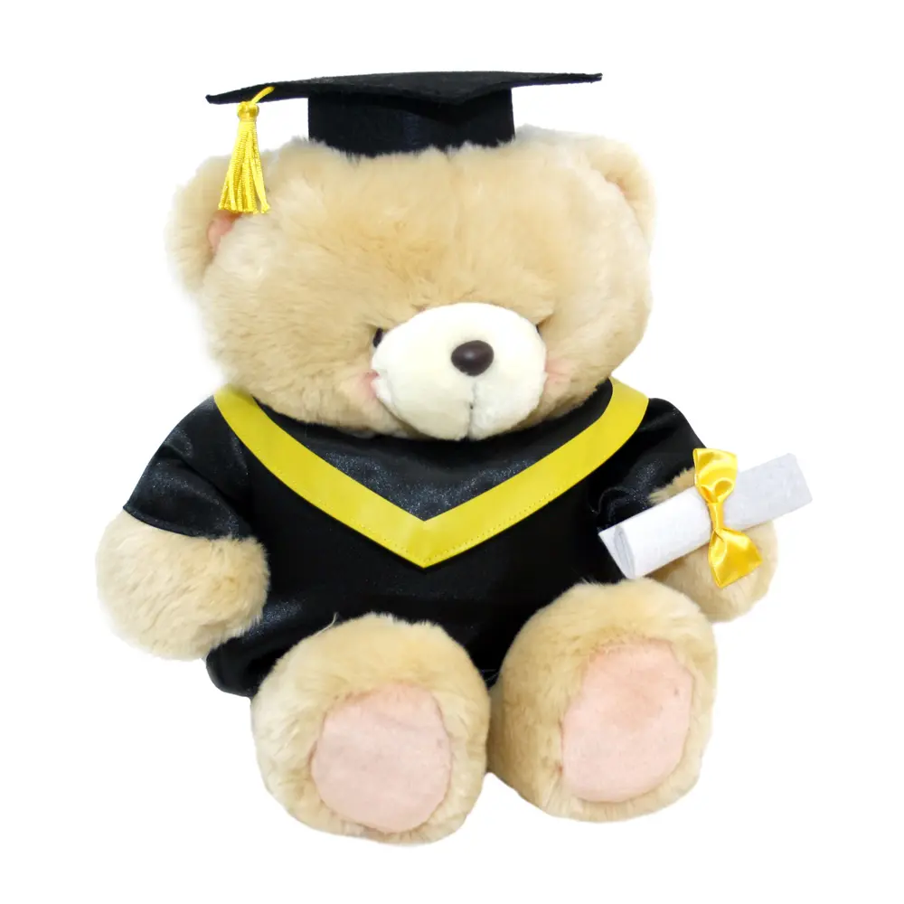 CE/ASTM 2024 mainan boneka beruang wisuda populer mainan hewan boneka kustom dekorasi Juguetes Para los Ninos untuk Universitas