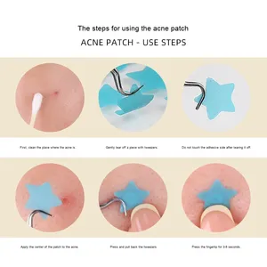 Correcteur d'Acné Invisible PE Coloré, Imperméable et Hypoallergénique en Forme de Macaron Cœur, pour le Visage, les Grains de Beauté et les Soins Personnels de Beauté - Product Image 4