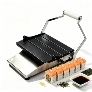 Machine à rouleaux de sushi motorisée professionnelle à levier, durable, pour la formation de <span class=keywords><strong>maki</strong></span> carrés, capacité de 12 pièces/minute - Product Image 1