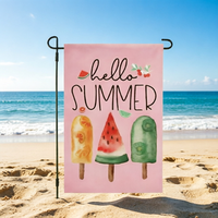 En gros, inserts vierges pour drapeaux de jardin pour sublimation, 30x45cm, bannières murales imprimées personnalisées double face et accessoires de présentation