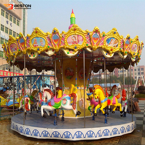 Lovely Kids Theme <span class=keywords><strong>Park</strong></span> Personalizado 24 Asientos Paseos Carrusel Caballo Para La Venta - Product Image 2