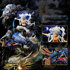Figuras de Acción de <span class=keywords><strong>Anime</strong></span> de Alta Calidad OEM de 23 cm, Figura de Personaje de <span class=keywords><strong>Luffy</strong></span> <span class=keywords><strong>VS</strong></span> <span class=keywords><strong>Kaido</strong></span>, Modelo de PVC, Adorno de Plástico - Product Image 5