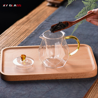 Nouveau design de cuisinière Four sûr à la main Borosilicate Thermique Théière en verre