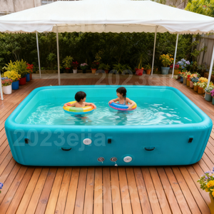 <span class=keywords><strong>Piscine</strong></span> gonflable pour enfants, sécurisée, rectangulaire, en tissu Drop Stitch, <span class=keywords><strong>hors</strong></span> <span class=keywords><strong>sol</strong></span>, pour le jardin, amusement aquatique pour les enfants - Product Image 5