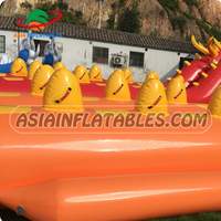 Bateau dragon gonflable à double lignes de bateau banane gonflable de nouvelle conception pour les jeux de sports nautiques