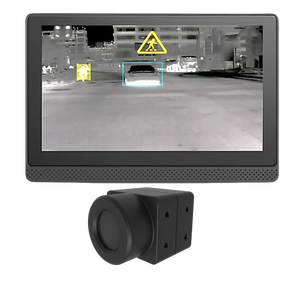 Sistema de Visión Nocturna Térmica de 7 Pulgadas para Automóvil, Advertencia de Colisión con IA, CarPlay y Android Auto, Reproducción USB, Sensor IR de 256x192 - Product Image 1