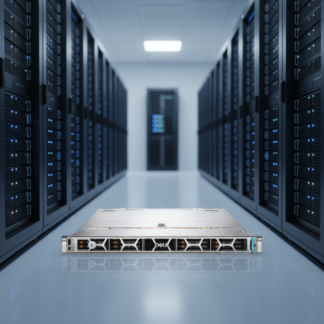 Dual Processor Rack Mount Server R6625 Poweredge 1U AMD Epyc 96 Cores DDR5 NVMe Storage Enterprise Computing Solution