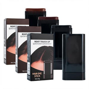 Portable Quick Easy Application <b>Grey</b> Root Touch-Up Concealer Temporary Color Pen Augeas Instant Dark Brown <b>Hair</b> <b>Dye</b> Stick - Product Image 1