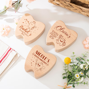 Caja Grabada Personalizada de Hada DE LOS Dientes para Regalo de Cumpleaños de Niños, Recuerdo de Dientes de Leche para Dormitorio de Bebé, Regalos para Baby Shower - Product Image 5