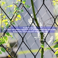 Vente d'usine - Maille en acier inoxydable - Treillis pour plantes grimpantes d'extérieur, filet de soutien pour vignes de balcon, taille et spécifications de fil personnalisées