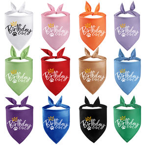 Nouvelle arrivée : Bandana d'anniversaire pour chien, accessoires de fête pour animaux de compagnie, 12 couleurs disponibles, foulard d'anniversaire pour chien et chat - Product Image 3