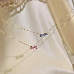 Lulu Tong S925 Pure <b>Silver</b> Plated 18K Gold Diamond Studded Four Leaf Clover <b>Necklace</b> Versatile <b>Simple</b> Ins Niche Fashion Pendant - Product Image 1