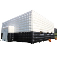 Tente gonflable personnalisée en PVC, grande tente de réception pour mariage, pavillon mobile portable pour événements, tente de fête, tente de discothèque, tente cube gonflable