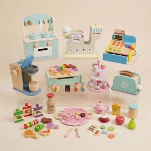 Cafetera <span class=keywords><strong>de</strong></span> Madera Montessori, <span class=keywords><strong>Juguete</strong></span> Educativo Interactivo Ecológico para la Educación Temprana <span class=keywords><strong>de</strong></span> los Niños |   OEM ODM Venta al por Mayor - Product Image 5