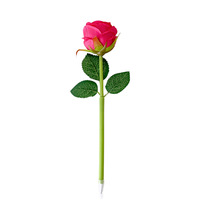 Stylo bille en forme de rose de dessin animé, cadeau créatif pour la Saint-Valentin