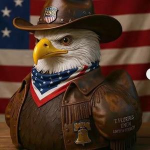 Statue décorative en résine Série Canard USA 250e Anniversaire Ornement de maison Forme irrégulière Cadeau commémoratif - Product Image 1