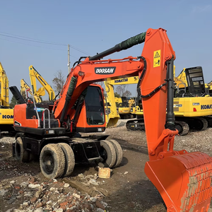 Precio bajo y alta calidad 15TON 99new Corea Excavadora de ruedas Doosan de segunda mano en gran oferta de excavadora de ruedas de segunda mano - Product Image 1
