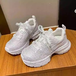 Baskets Chunky Scintillantes à Strass Réfléchissants pour Femme, Chaussures de Soirée Bling Bling, Grande Taille 42 - Product Image 5