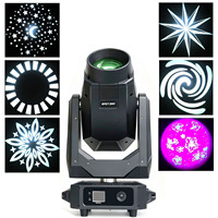 Projecteur de scène mobile DMX 380W de haute qualité avec double prisme arc-en-ciel pour DJ, fêtes, mariages, 8000K