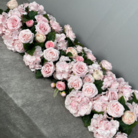 Fleurs artificielles de table haut de gamme avec arrangement floral de roses pour la décoration de mariage, fournisseur