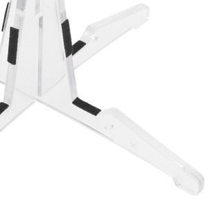 Soporte para <span class=keywords><strong>clarinete</strong></span> <span class=keywords><strong>de</strong></span> 4 patas, plástico ABS, soporte desmontable para <span class=keywords><strong>clarinete</strong></span> cruzado, soporte portátil para flauta larga, transparente - Product Image 4